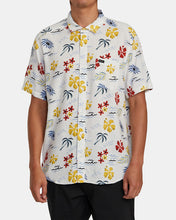 Load image into Gallery viewer, RVCA Mens Will Travel Short Sleeve Button Up Shirt