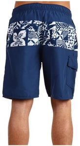 Quiksilver Waterman Men's Palm Point Volley Swim Trunk, Navy, Size Small