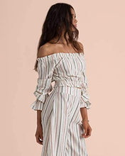 Load image into Gallery viewer, Billabong Womens Sincerely Jules Tulum Weathers Off The Shoulder Top