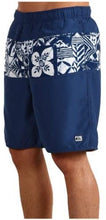 Load image into Gallery viewer, Quiksilver Waterman Men&#39;s Palm Point Volley Swim Trunk, Navy, Size Small