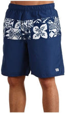 Load image into Gallery viewer, Quiksilver Waterman Men&#39;s Palm Point Volley Swim Trunk, Navy, Size Small