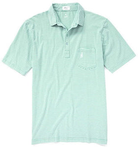 johnnie-O Mens' 4-Button Striped Polo Shirt