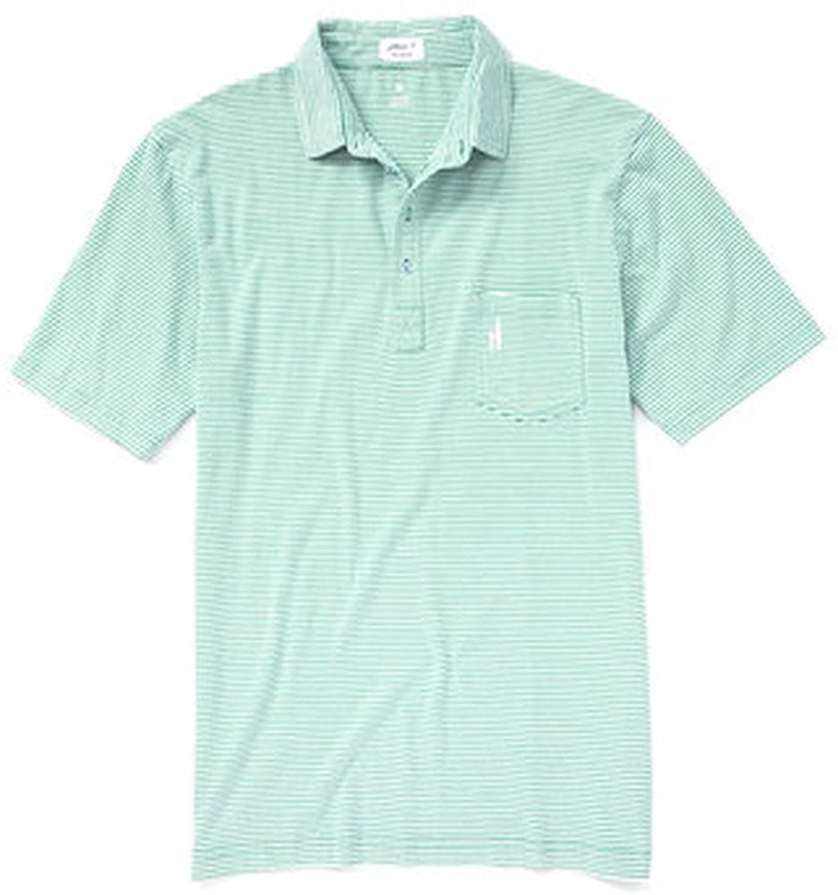johnnie-O Mens' 4-Button Striped Polo Shirt