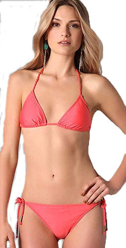 Ella Moss Women's Solids Tri Bra Bikini Top
