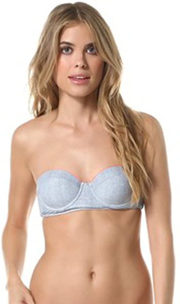 Rip Curl Junior's Off Road Bra Bikini Top, Chambray, Size Small - Indi Surf