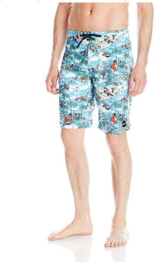 O'NEILL Men's 21 Inch Outseam Ultrasuede Swim Boardshort - Indi Surf