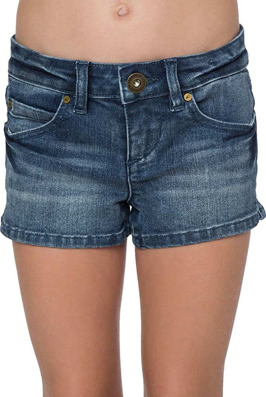 O'NEILL Girls' Monique Denim Short, (BLO) - Indi Surf