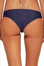 Load image into Gallery viewer, LSpace Women&#39;s Scandalous Skin Reversible Hipster Bikini Bottom Denim S - Indi Surf