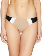 Load image into Gallery viewer, PilyQ Women&#39;s Black Color Block Bikini Bottom Full Swimsuit - Indi Surf