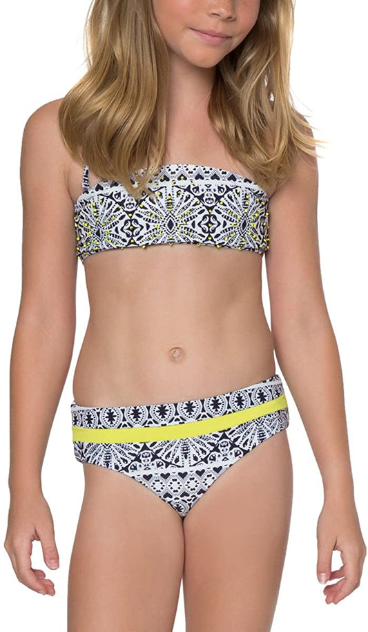 O'NEILL Little Girls' Surf Bazaar Bandeau Two Piece - Indi Surf