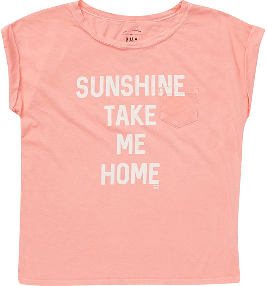 T-shirt à manches courtes Billabong Big Take Me Home pour fille