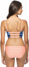 Load image into Gallery viewer, Splendid Women&#39;s Midnight Stripe Caged Midkini Top