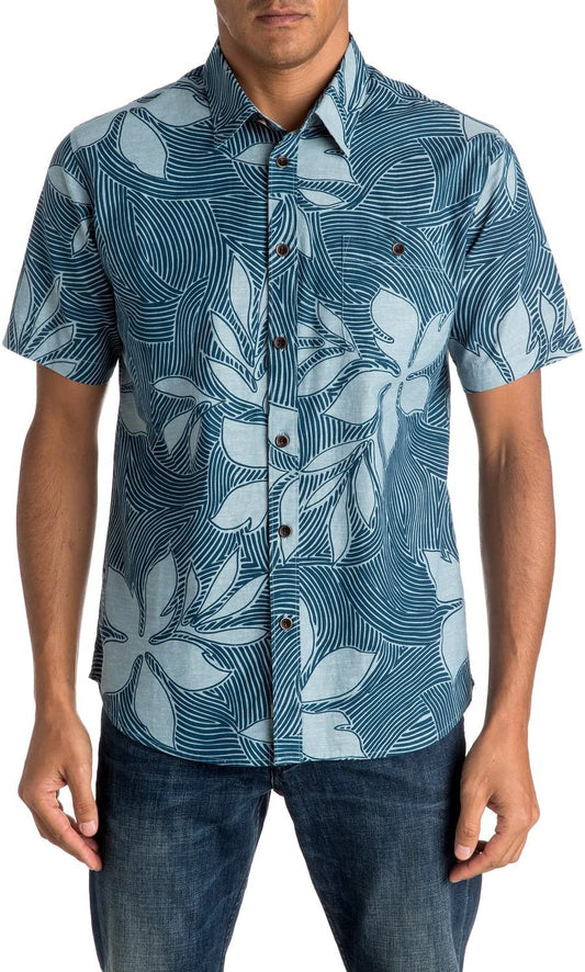 Quiksilver Herren Sunburst Button Up Kurzarmhemd