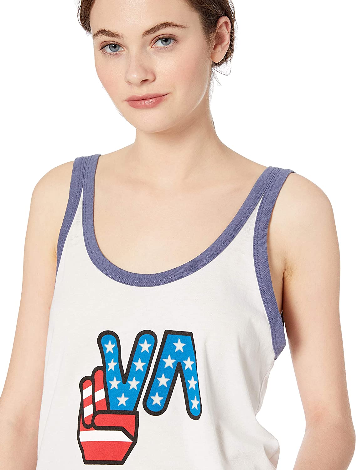 RVCA Women's Peace Off Tank Top - Indi Surf
