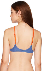 RVCA Women's July Colorblocked Crop Bikini Top