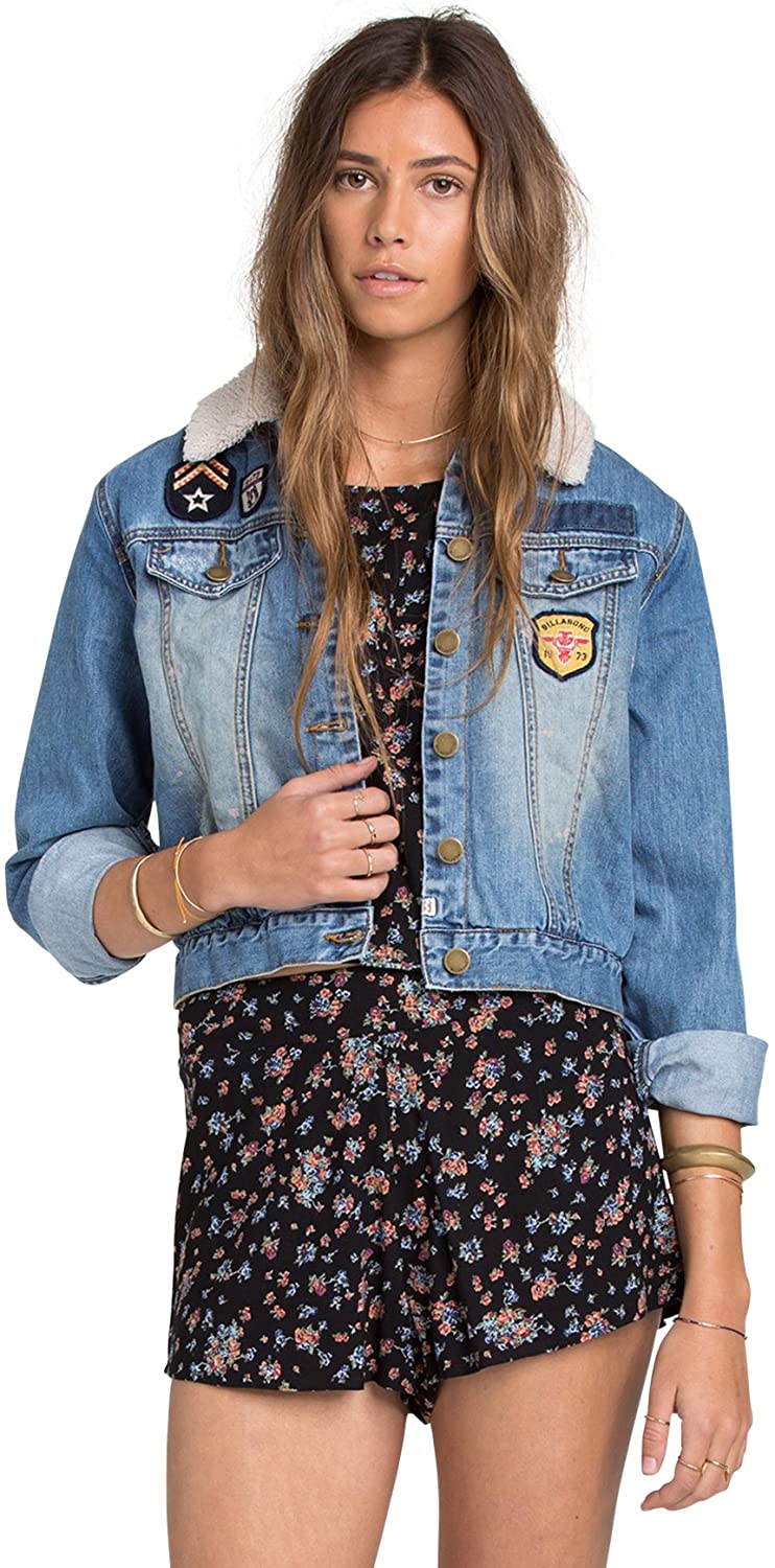 Billabong Juniors Patched Love Denim Jacket