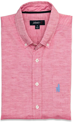 johnnie-O Men's Bauer Woven Long Sleeve Shirt