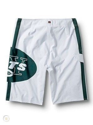 Quiksilver Men's New York Jets 22" Boardshorts, (WHT) White - Indi Surf