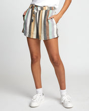 Load image into Gallery viewer, RVCA Women&#39;s Juno Striped High Rise Short