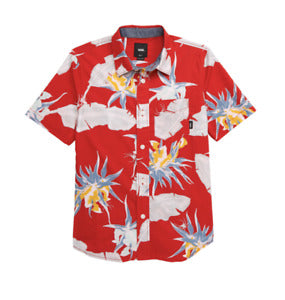 Chemise boutonnée à manches courtes Arachnifloria pour garçon de Vans