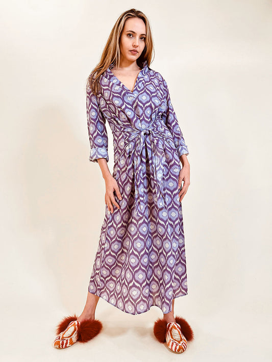 Debbie Katz Women's Monia Ikat Shirt Dress