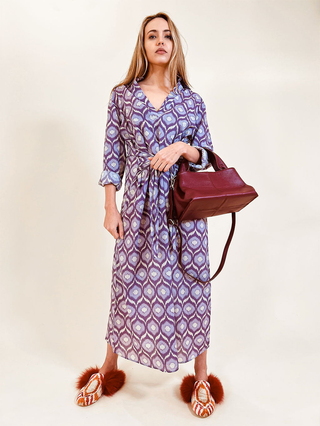 Debbie Katz Women's Monia Ikat Shirt Dress