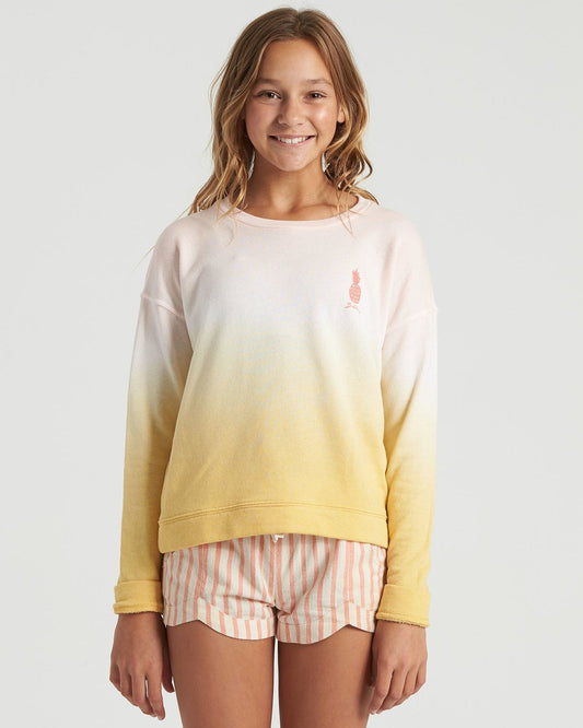 Billabong Girl's Block Talk Crew Neck Sweatshirt