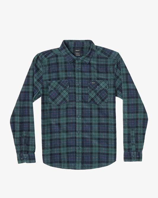 RVCA Boy's Blues Walk Cord Flannel Shirt