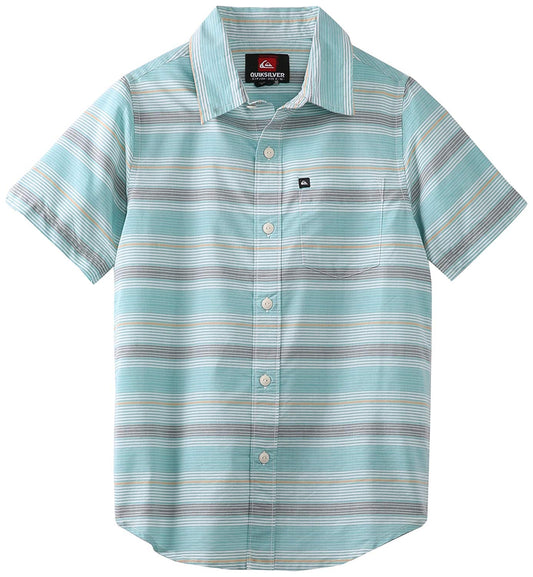 Quiksilver Booked Tickets Kurzarm-Button-Down-Hemd für Jungen