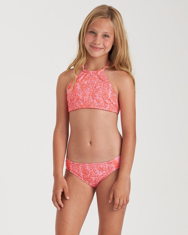 Billabong Girl's Bella Sol Hi Neck 2 Piece Bikini Set