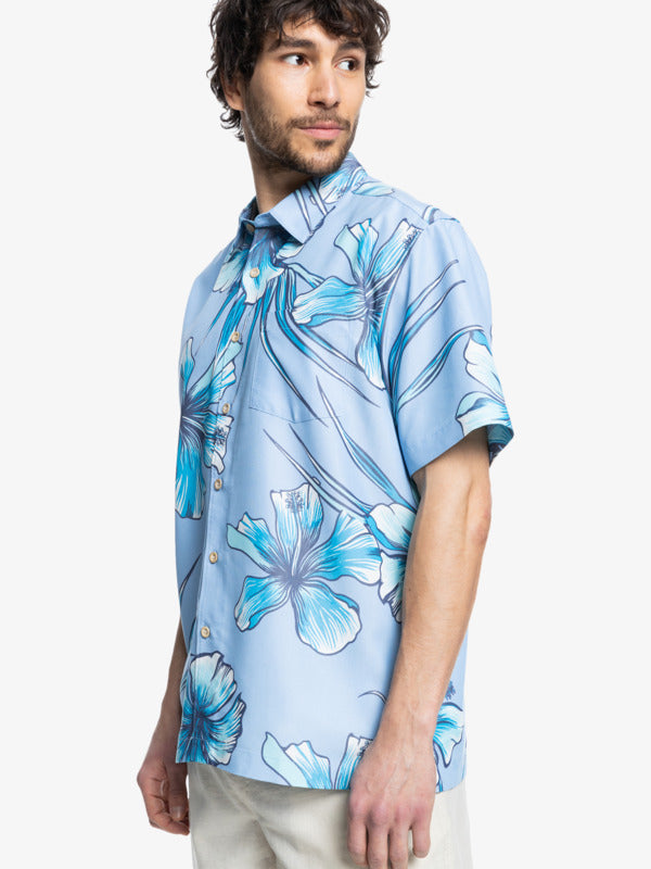 Quiksilver Waterman Men's Classy Floral Hawaiian Shirt