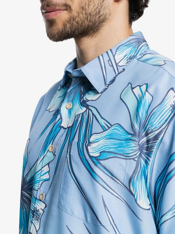 Quiksilver Waterman Men's Classy Floral Hawaiian Shirt