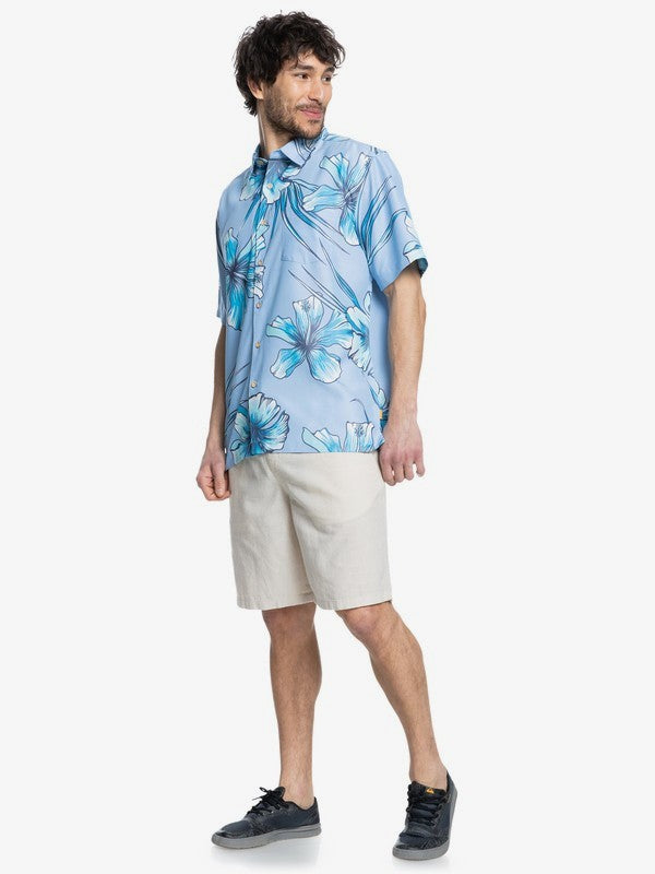 Quiksilver Waterman Men's Classy Floral Hawaiian Shirt