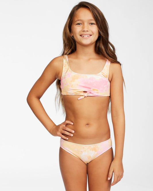 Billabong Girl's Chasing Sunshine Knotted 2 Piece Bikini Set