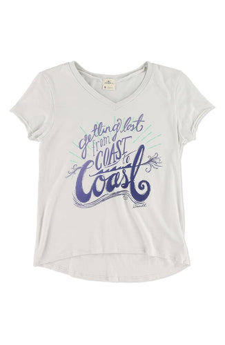 O'Neill Girls Coast to Coast Short Sleeve T Shirt