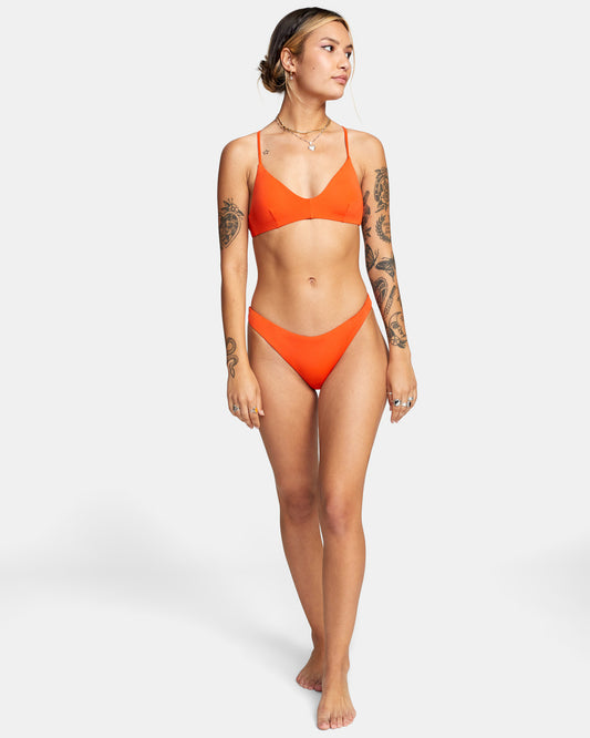 Haut de bikini croisé uni pour femme RVCA