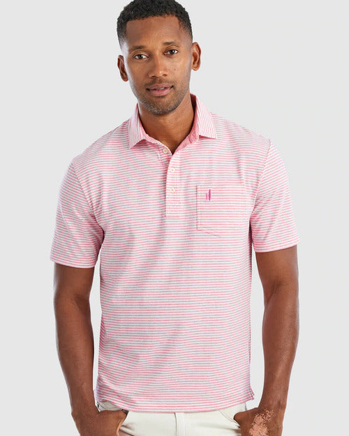 johnnie-O Men's Dante Striped Polo Shirt