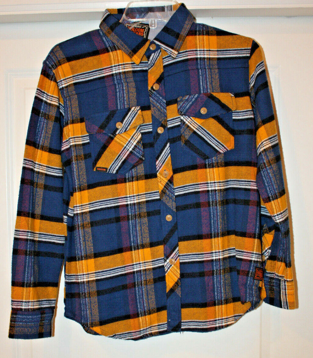 Volcom Boy's Dermot Long Sleeve Flannel Shirt