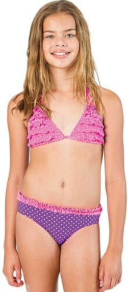 Billabong Mädchen Dot Triangle 2-teiliges Bikini-Set