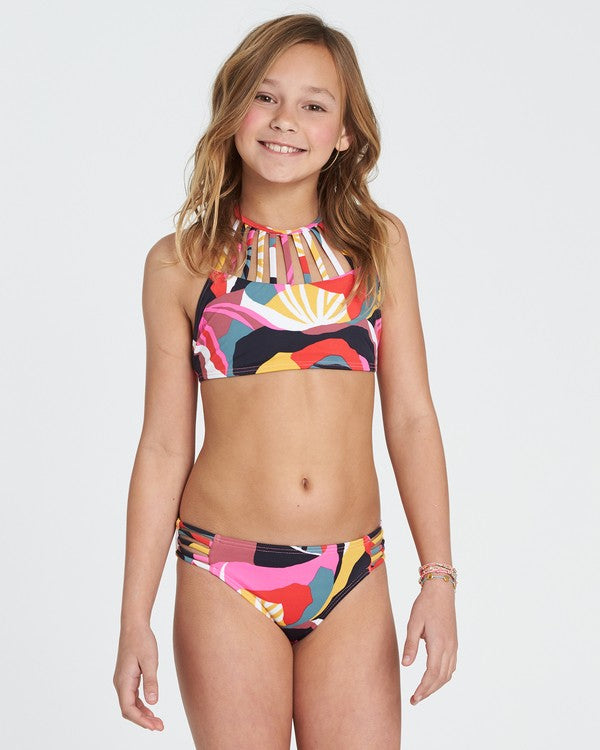 Billabong Girl's Dream Time Hi Neck 2 Piece Bikini Set