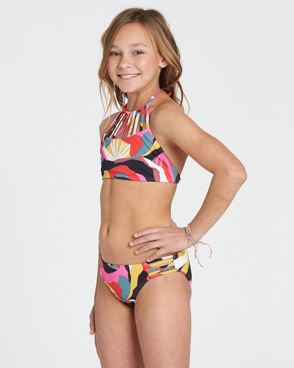 Billabong Girl's Dream Time Hi Neck 2 Piece Bikini Set