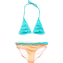 Load image into Gallery viewer, Billabong Girl&#39;s Dot Triangle 2 Piece Bikini Set