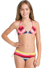 Load image into Gallery viewer, Billabong Girls&#39; Fiesta Fun 2 Piece Tri-Top Bikini Set