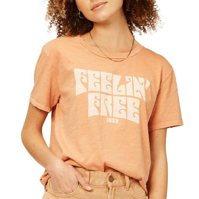 Billabong Women's Feeling Free Boyfriend T-Shirt