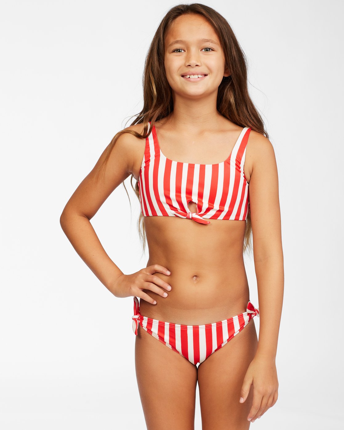 Billabong Girl's Free Babe Knotted Tank 2 Piece Bikini Set