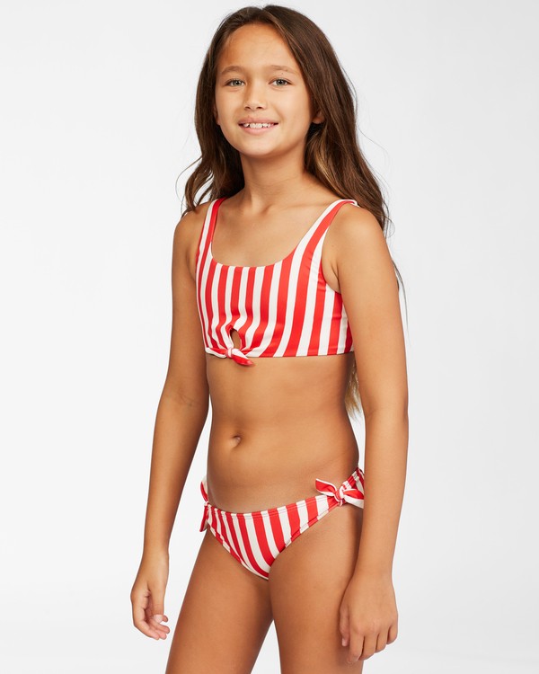 Billabong Girl's Free Babe Knotted Tank 2 Piece Bikini Set