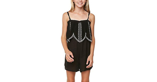 O'Neill Girls Granada Embroidered Romper