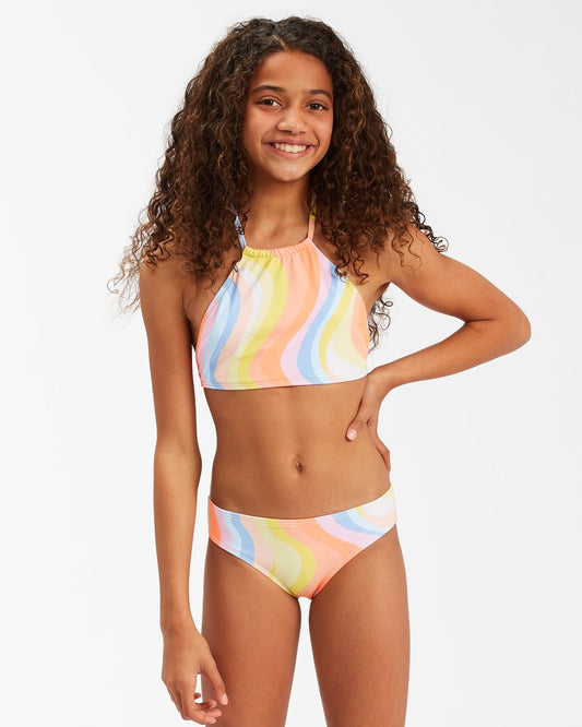 Ensemble bikini 2 pièces à col montant pour fille Billabong Groovy Road