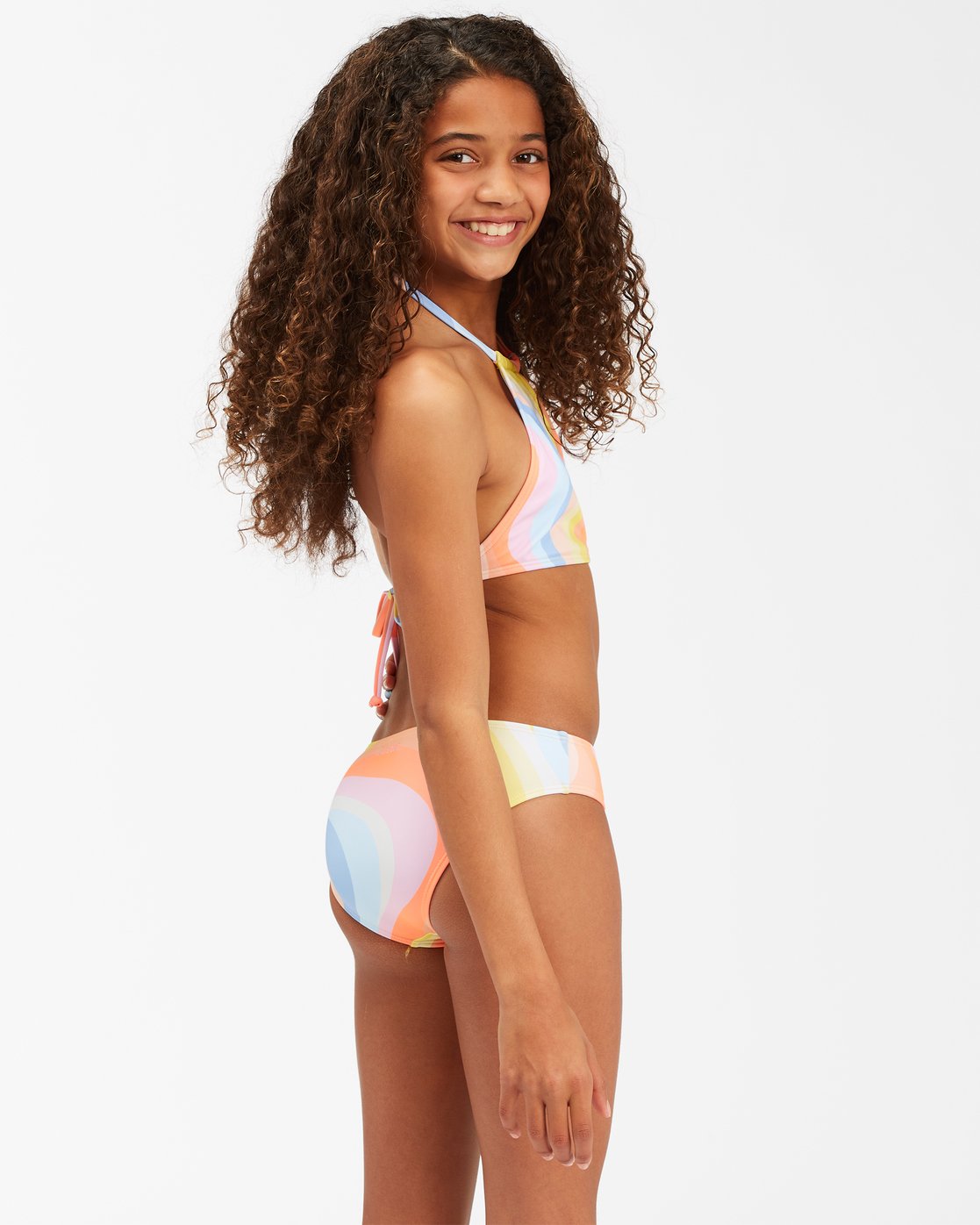 middle school girls bikini Billabong Girl's Groovy Road High Neck 2 Piece Bikini Set – Indi Surf