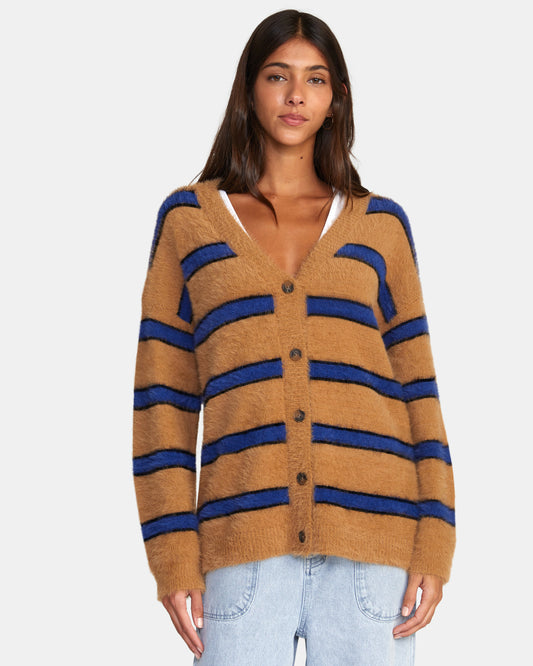 RVCA Women's Here We Are Cardigan Sweater